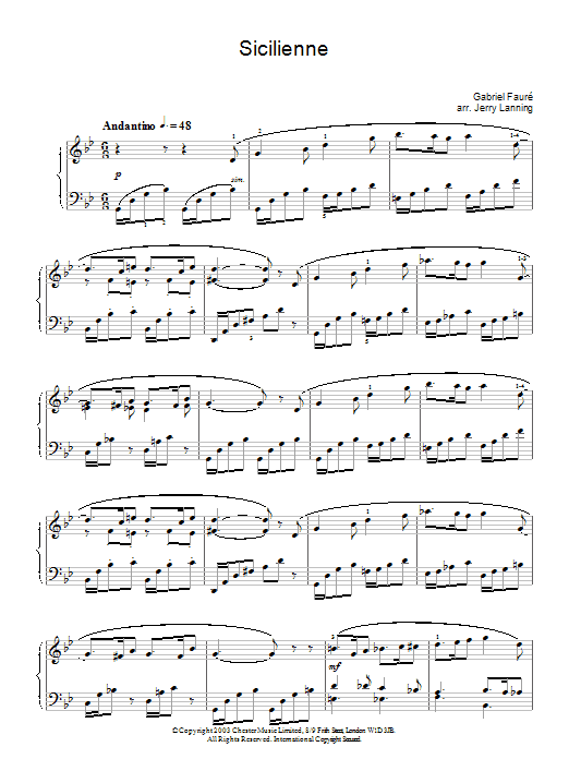 Learn to play Gabriel Fauré Sicilienne sheet music for Piano Duet in minutes. Gabriel Fauré Sicilienne sheet music preview music notes and score for Piano Duet including 8 page(s)
