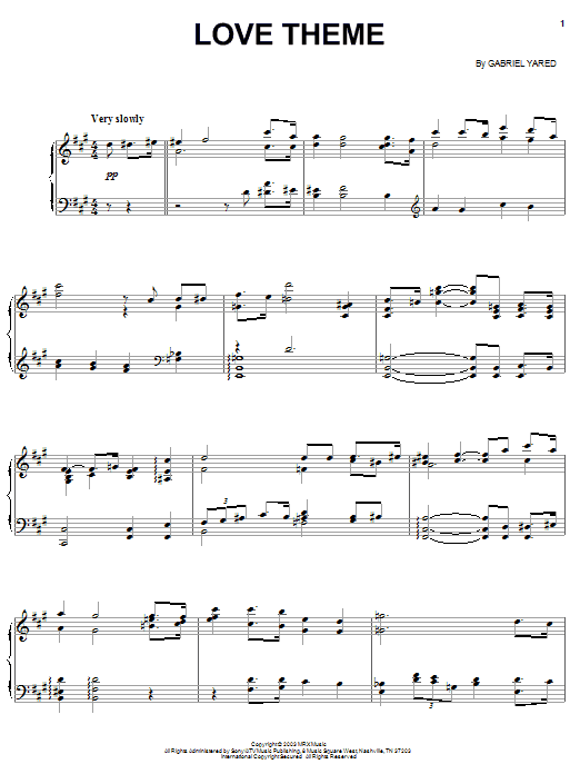 Learn to play Gabriel Yared Love Theme sheet music for Piano in minutes. Gabriel Yared Love Theme sheet music preview music notes and score for Piano including 3 page(s)