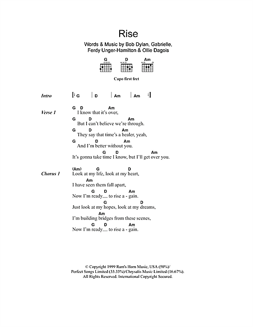 Learn to play Gabrielle Rise sheet music for Alto Saxophone in minutes. Gabrielle Rise sheet music notes and chords