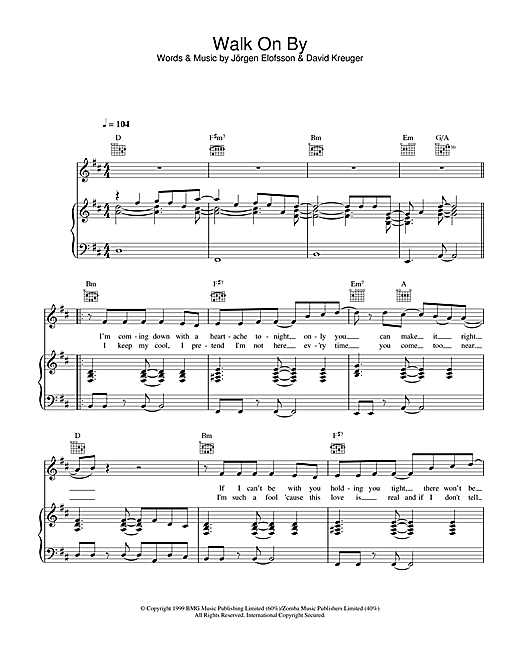 Learn to play Gareth Gates Walk On By sheet music for Piano, Vocal & Guitar in minutes. Gareth Gates Walk On By sheet music notes and chords