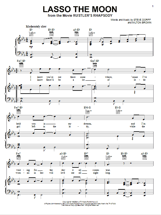 Learn to play Gary Morris Lasso The Moon sheet music for Piano, Vocal & Guitar (Right-Hand Melody) in minutes. Gary Morris Lasso The Moon sheet music preview music notes and score for Piano, Vocal & Guitar (Right-Hand Melody) including 4 page(s)