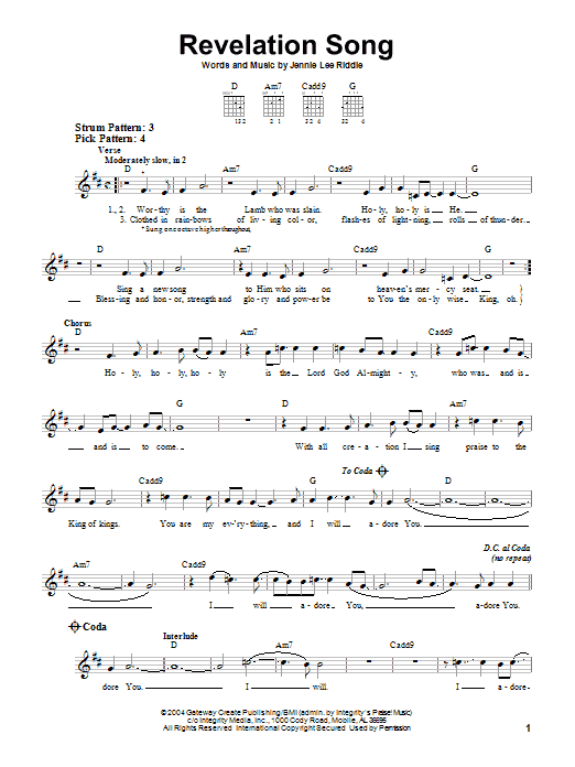 Learn to play Gateway Worship Revelation Song sheet music for Easy Guitar in minutes. Gateway Worship Revelation Song sheet music notes and chords