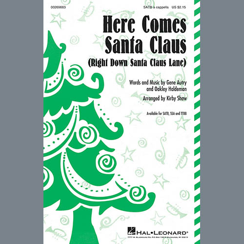 Gene Autry Here Comes Santa Claus (Right Down Santa Claus Lane) (Arr. Kirby Shaw) profile picture