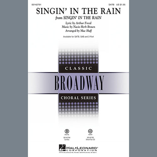 Download or print Gene Kelly Singin' In The Rain (arr. Mac Huff) Sheet Music Printable PDF 11-page score for Folk / arranged 2-Part Choir SKU: 159623.