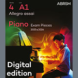 Download or print Georg Benda Allegro assai (Grade 4, list A1, from the ABRSM Piano Syllabus 2025 & 2026) Sheet Music Printable PDF 2-page score for Classical / arranged Piano Solo SKU: 1555717