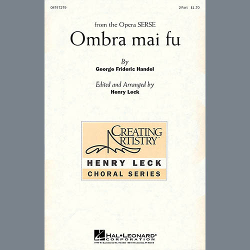 George Frideric Handel Ombra Mai Fu (from Serse) (arr. Henry Leck) profile picture