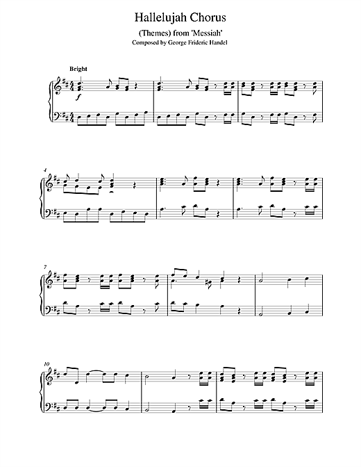 Learn to play George Frideric Handel (Themes) from Messiah sheet music for Easy Piano in minutes. George Frideric Handel (Themes) from Messiah sheet music notes and chords