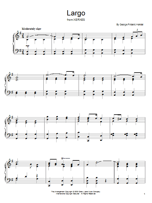 Learn to play George Frideric Handel Largo sheet music for String Solo in minutes. George Frideric Handel Largo sheet music preview music notes and score for String Solo including 3 page(s)