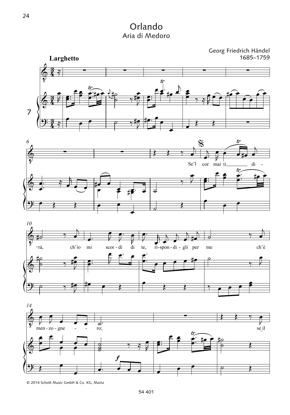 Learn to play George Frideric Handel Se'l cor mai ti dirá sheet music for Piano & Vocal in minutes. George Frideric Handel Se'l cor mai ti dirá sheet music preview music notes and score for Piano & Vocal including 3 page(s)