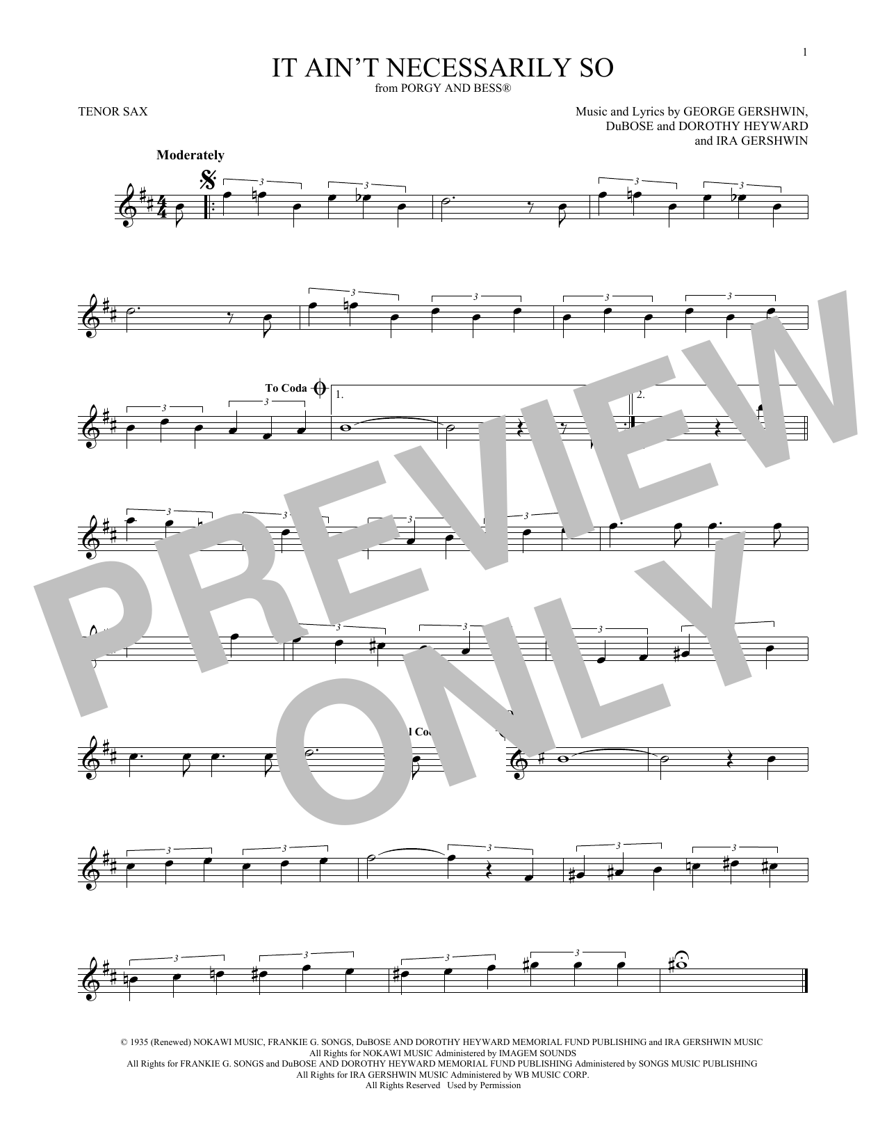 Learn to play Sammy Cahn It Ain't Necessarily So sheet music for Piano in minutes. Sammy Cahn It Ain't Necessarily So sheet music notes and chords