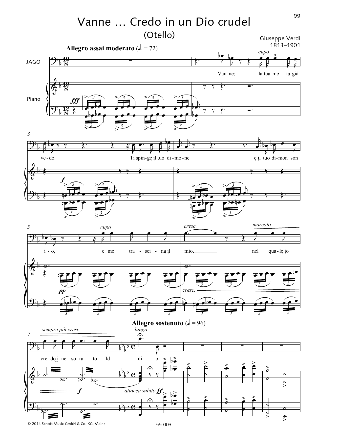 Learn to play Giuseppe Verdi Vanne... Credo in un Dio crudel sheet music for Piano & Vocal in minutes. Giuseppe Verdi Vanne... Credo in un Dio crudel sheet music preview music notes and score for Piano & Vocal including 7 page(s)