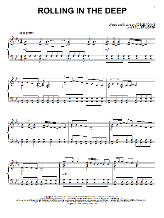 Learn to play Glee Cast Rolling In The Deep sheet music for Piano in minutes. Glee Cast Rolling In The Deep sheet music notes and chords