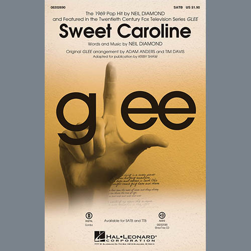 Download or print Kirby Shaw Sweet Caroline Sheet Music Printable PDF 6-page score for Film/TV / arranged TTB Choir SKU: 287399.