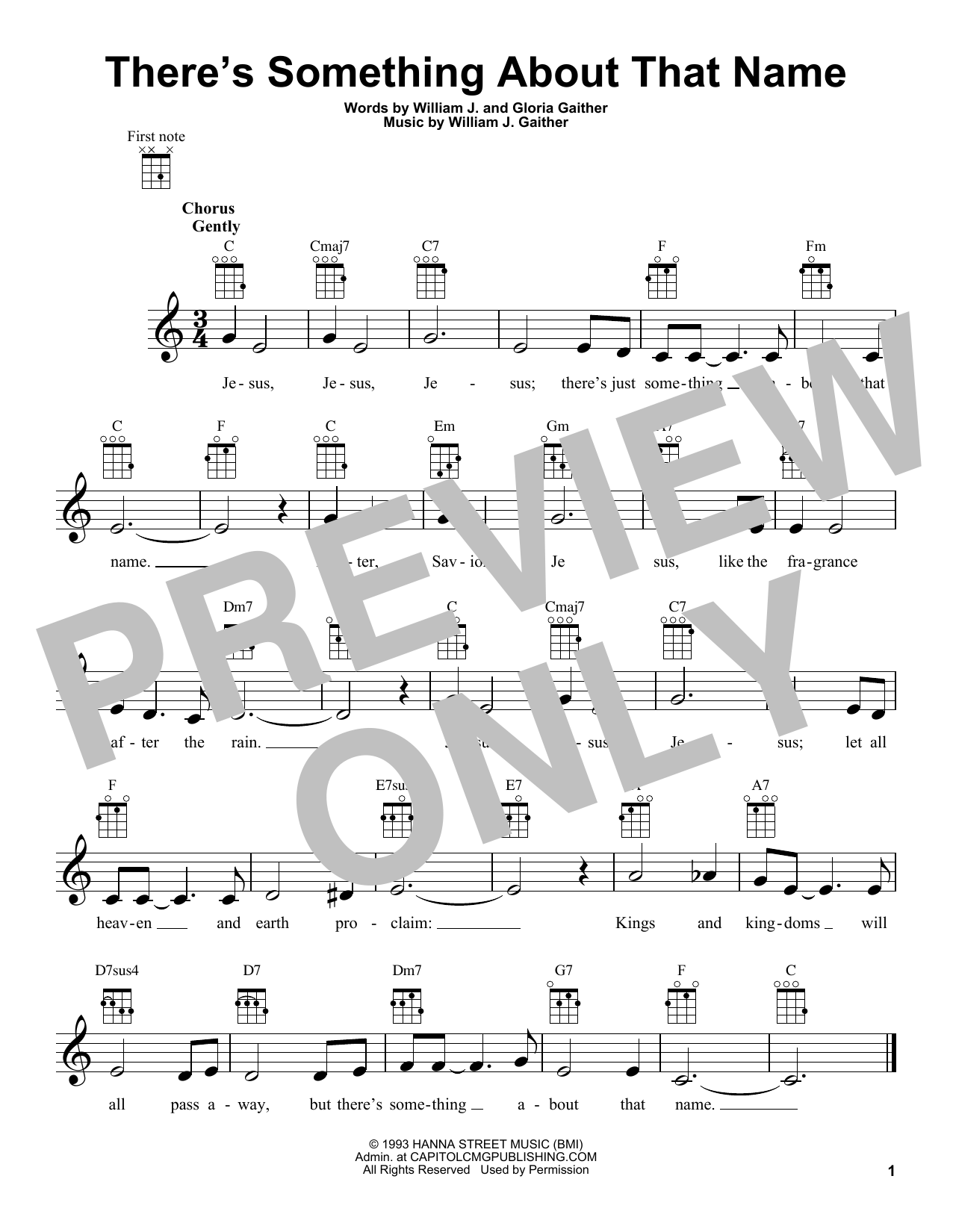Learn to play Gloria Gaither There's Something About That Name sheet music for Super Easy Piano in minutes. Gloria Gaither There's Something About That Name sheet music preview music notes and score for Super Easy Piano including 2 page(s)