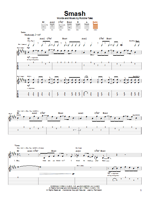 Learn to play Goo Goo Dolls Smash sheet music for Guitar Tab in minutes. Goo Goo Dolls Smash sheet music preview music notes and score for Guitar Tab including 7 page(s)