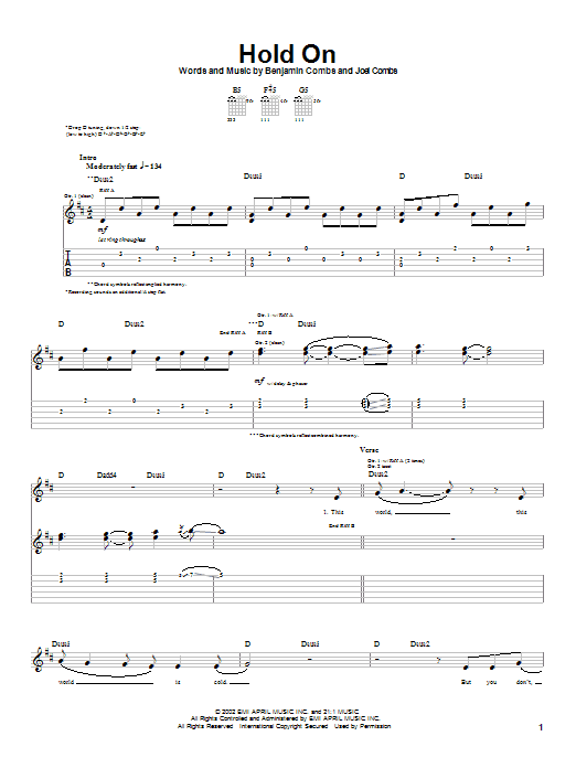 Learn to play Good Charlotte Hold On sheet music for Piano, Vocal & Guitar (Right-Hand Melody) in minutes. Good Charlotte Hold On sheet music preview music notes and score for Piano, Vocal & Guitar (Right-Hand Melody) including 7 page(s)