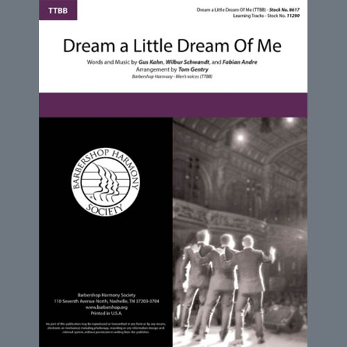 Gus Kahn Dream a Little Dream of Me (arr. Tom Gentry) profile picture