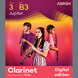 Download or print Gustav Holst Jupiter (Grade 3, list B3, from the ABRSM Clarinet Syllabus from 2026) Sheet Music Printable PDF 3-page score for Classical / arranged Clarinet Solo SKU: 1765024