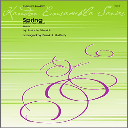 Download Halferty Spring (from The Four Seasons) - Clarinet 3 Sheet Music arranged for Woodwind Ensemble - printable PDF music score including 2 page(s)