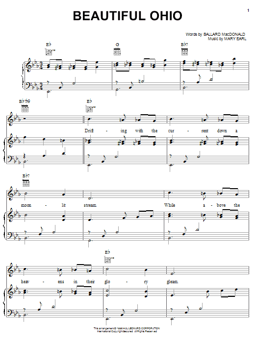 Learn to play Hank Snow Beautiful Ohio sheet music for Piano, Vocal & Guitar (Right-Hand Melody) in minutes. Hank Snow Beautiful Ohio sheet music notes and chords