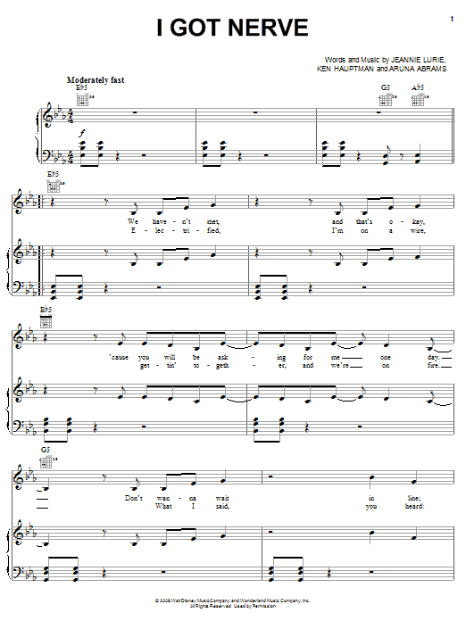 Learn to play Hannah Montana I Got Nerve sheet music for Piano Duet in minutes. Hannah Montana I Got Nerve sheet music preview music notes and score for Piano Duet including 8 page(s)