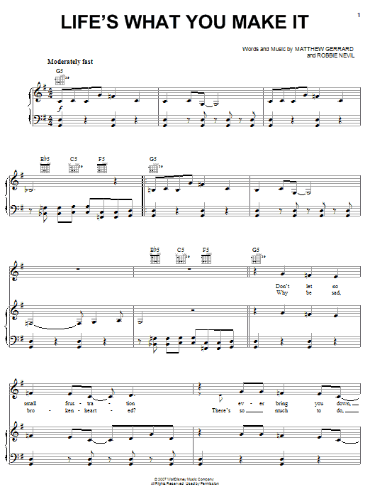 Learn to play Hannah Montana Life's What You Make It sheet music for Easy Guitar Tab in minutes. Hannah Montana Life's What You Make It sheet music preview music notes and score for Easy Guitar Tab including 4 page(s)
