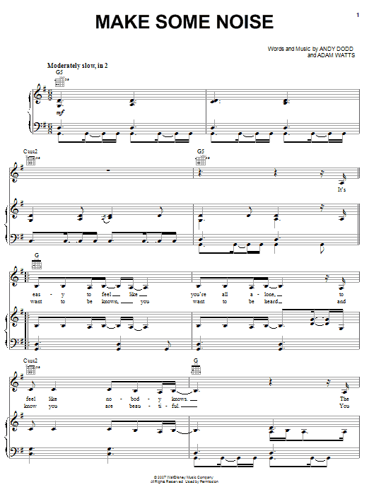 Learn to play Hannah Montana Make Some Noise sheet music for Easy Guitar Tab in minutes. Hannah Montana Make Some Noise sheet music preview music notes and score for Easy Guitar Tab including 3 page(s)