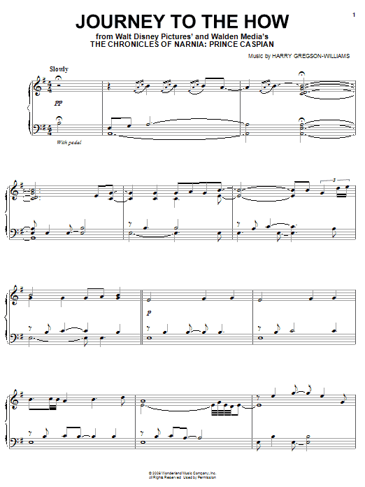 Learn to play Harry Gregson-Williams Journey To The How sheet music for Piano in minutes. Harry Gregson-Williams Journey To The How sheet music preview music notes and score for Piano including 2 page(s)