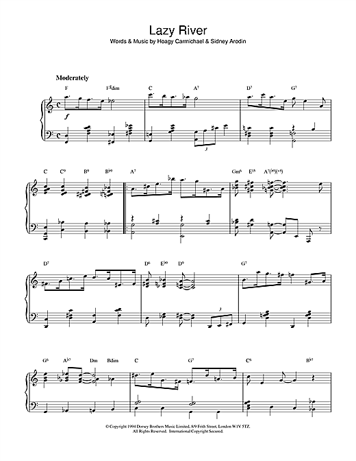Learn to play Harry James Lazy River sheet music for Piano in minutes. Harry James Lazy River sheet music notes and chords