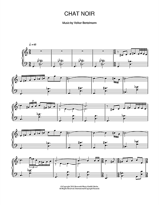 Learn to play Hauschka Chat Noir sheet music for Piano in minutes. Hauschka Chat Noir sheet music notes and chords