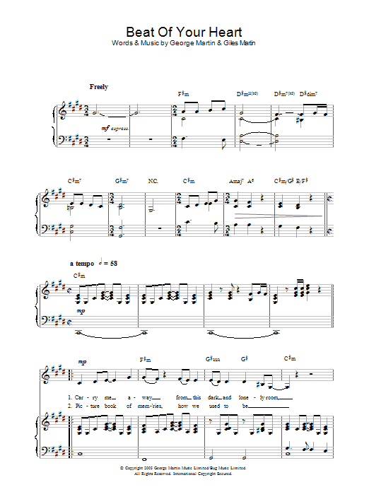 Learn to play Hayley Westenra Beat Of Your Heart sheet music for Piano, Vocal & Guitar in minutes. Hayley Westenra Beat Of Your Heart sheet music preview music notes and score for Piano, Vocal & Guitar including 5 page(s)