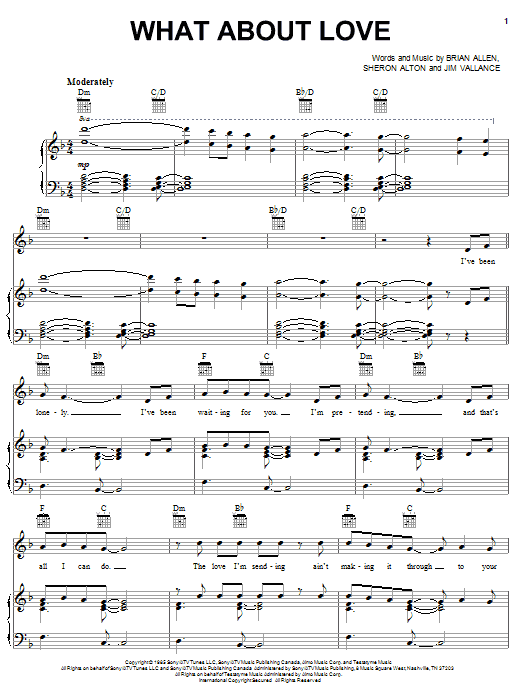 Learn to play Heart What About Love? sheet music for Piano, Vocal & Guitar (Right-Hand Melody) in minutes. Heart What About Love? sheet music notes and chords