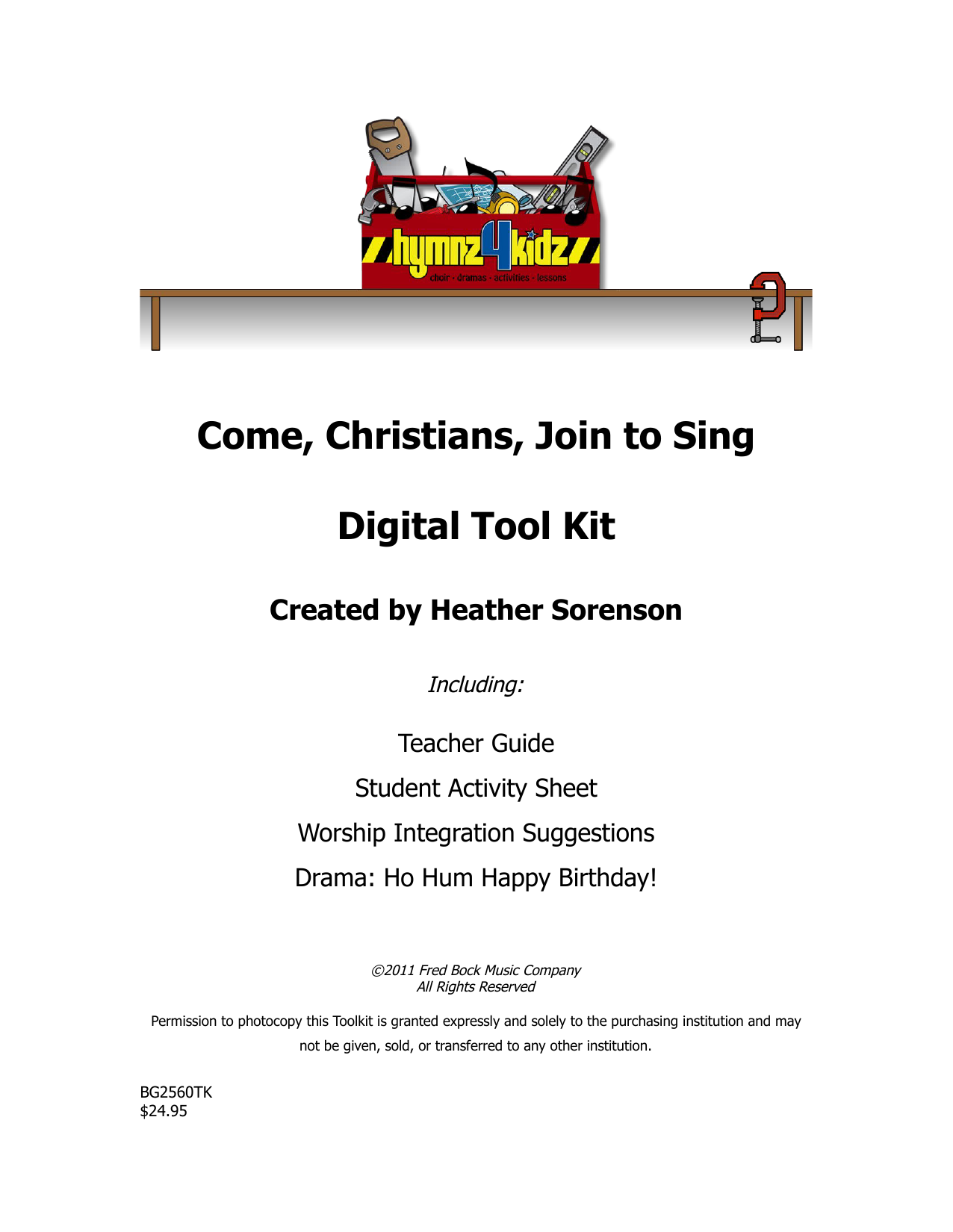 Heather Sorenson Come, Christians, Join To Sing sheet music, chords, lyrics - Printable PDF for Choir Tool Kit