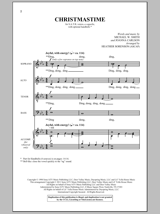 Learn to play Heather Sorenson Christmastime sheet music for SATB in minutes. Heather Sorenson Christmastime sheet music notes and chords