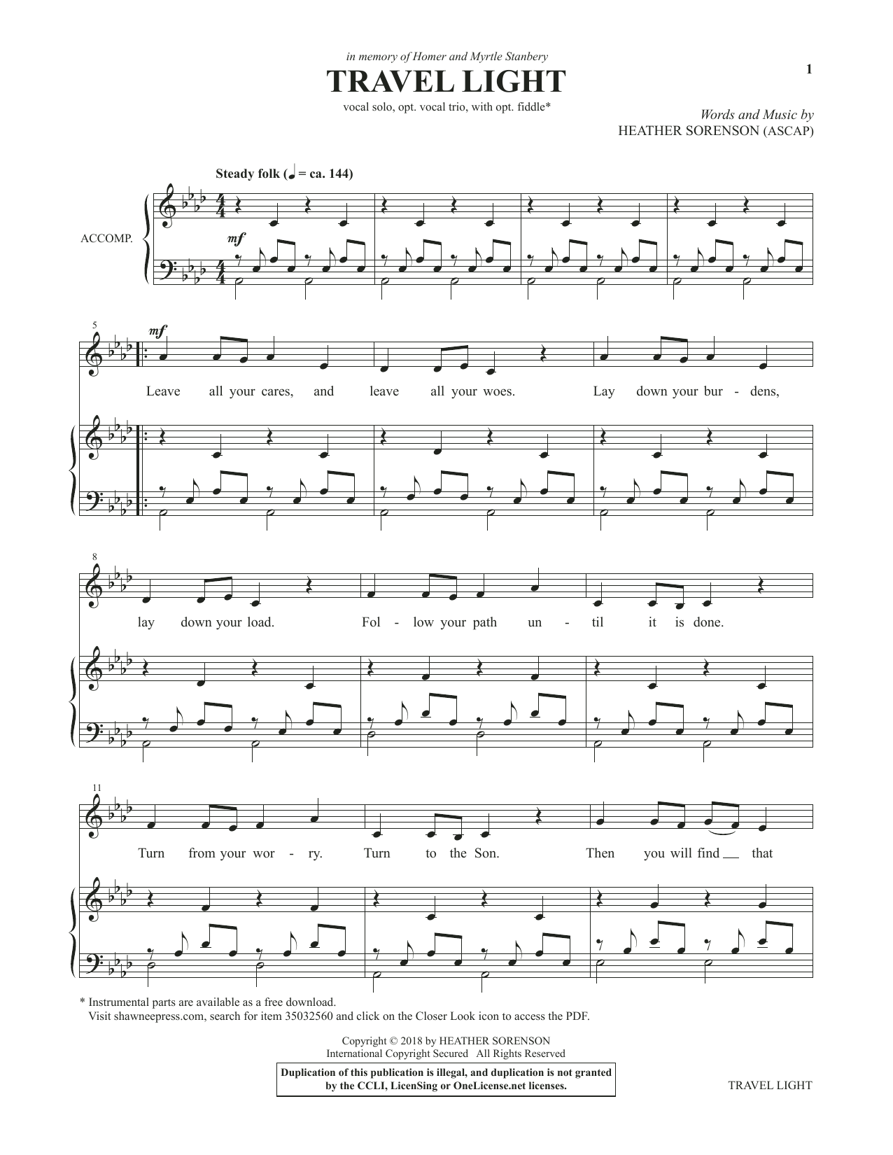 Learn to play Heather Sorenson Midnight Faith sheet music for Choir in minutes. Heather Sorenson Midnight Faith sheet music preview music notes and score for Choir including 9 page(s)