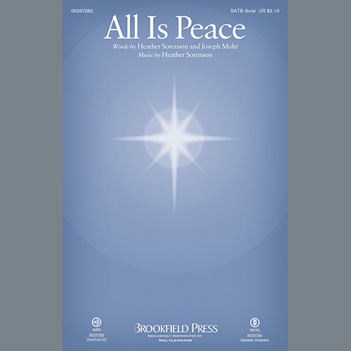 Download Heather Sorenson and Joseph Mohr All Is Peace Sheet Music arranged for TTBB Choir - printable PDF music score including 11 page(s)