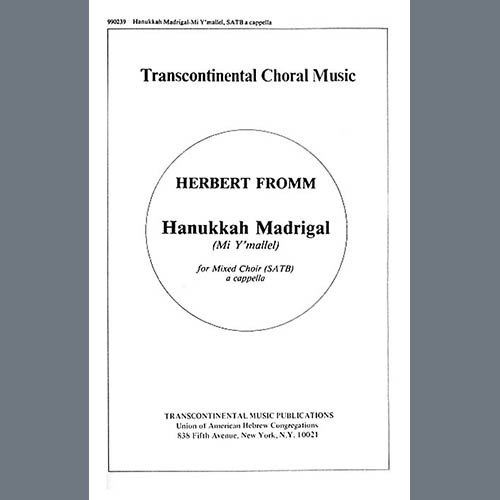 Herbert Fromm Hanukkah Madrigal (Mi Y'mallel) profile picture