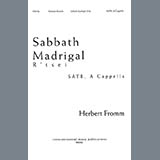 Download or print Herbert Fromm Sabbath Madrigal (R'tsei) Sheet Music Printable PDF 9-page score for Classical / arranged SATB Choir SKU: 1211266