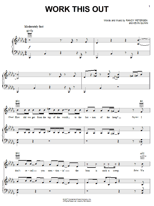 Learn to play High School Musical 2 Work This Out sheet music for Easy Guitar Tab in minutes. High School Musical 2 Work This Out sheet music preview music notes and score for Easy Guitar Tab including 7 page(s)