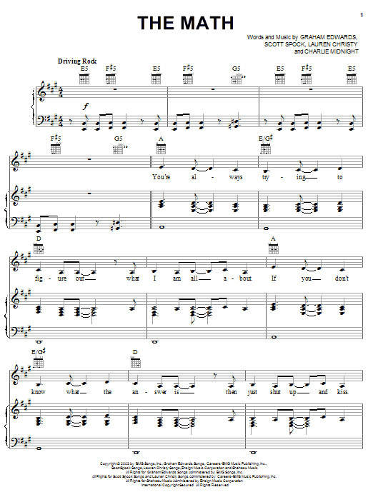 Learn to play Hilary Duff The Math sheet music for Piano, Vocal & Guitar (Right-Hand Melody) in minutes. Hilary Duff The Math sheet music preview music notes and score for Piano, Vocal & Guitar (Right-Hand Melody) including 8 page(s)