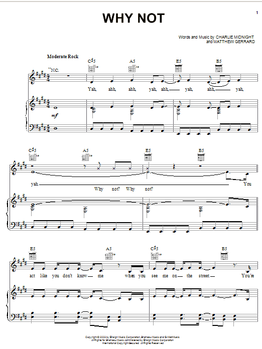 Learn to play Hilary Duff Why Not (from the Lizzie McGuire Movie) sheet music for Piano, Vocal & Guitar (Right-Hand Melody) in minutes. Hilary Duff Why Not (from the Lizzie McGuire Movie) sheet music preview music notes and score for Piano, Vocal & Guitar (Right-Hand Melody) including 8 page(s)