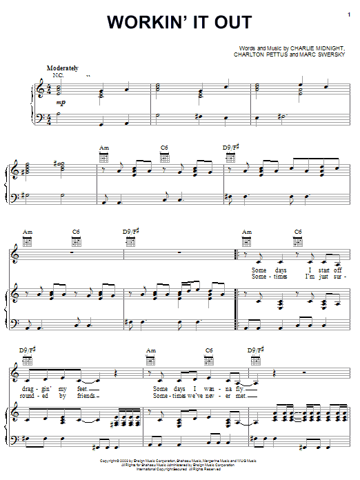 Learn to play Hilary Duff Workin' It Out sheet music for Piano, Vocal & Guitar (Right-Hand Melody) in minutes. Hilary Duff Workin' It Out sheet music preview music notes and score for Piano, Vocal & Guitar (Right-Hand Melody) including 5 page(s)
