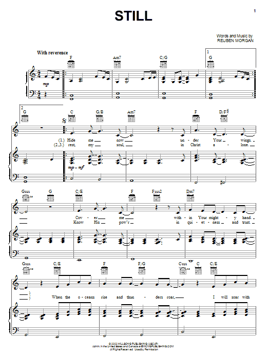 Learn to play Hillsong Still sheet music for Easy Guitar Tab in minutes. Hillsong Still sheet music notes and chords