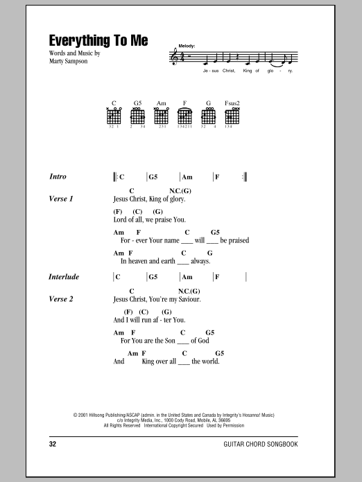 Learn to play Hillsong United Everything To Me sheet music for Lyrics & Chords in minutes. Hillsong United Everything To Me sheet music notes and chords
