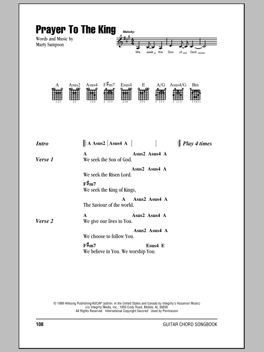 Learn to play Hillsong United Prayer To The King sheet music for Lyrics & Chords in minutes. Hillsong United Prayer To The King sheet music notes and chords