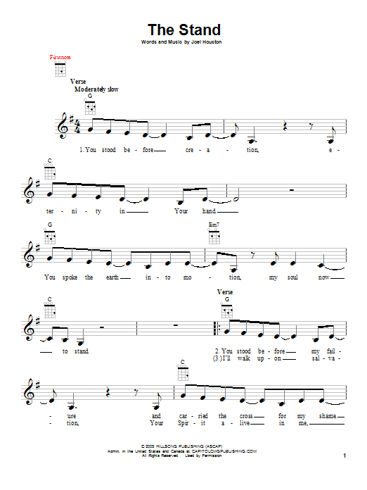 Learn to play Hillsong United The Stand sheet music for Piano in minutes. Hillsong United The Stand sheet music notes and chords