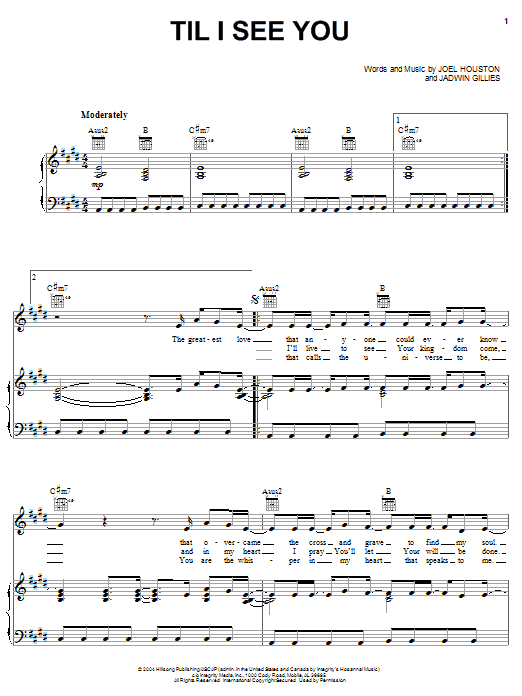 Learn to play Hillsong United Til I See You sheet music for Easy Guitar Tab in minutes. Hillsong United Til I See You sheet music notes and chords