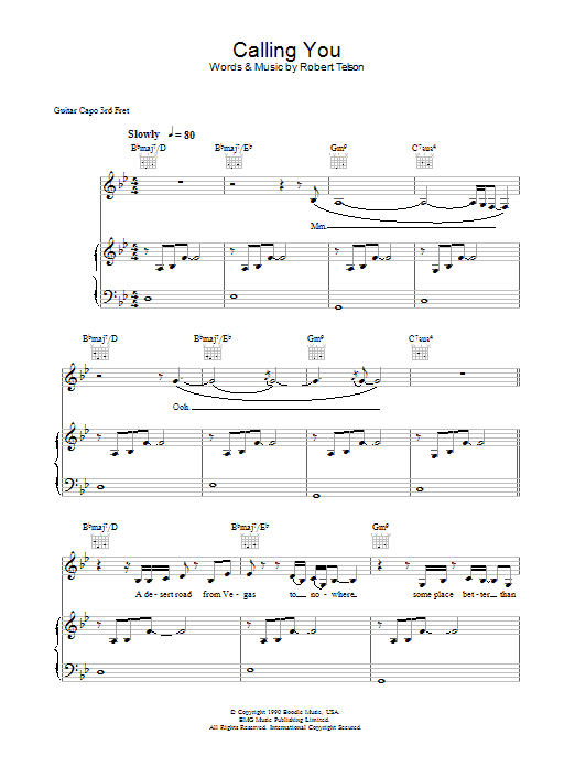 Learn to play Holly Cole Calling You sheet music for Piano, Vocal & Guitar in minutes. Holly Cole Calling You sheet music preview music notes and score for Piano, Vocal & Guitar including 8 page(s)