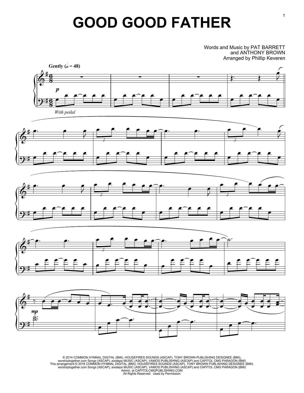 Learn to play Housefires Good Good Father (arr. Phillip Keveren) sheet music for Piano in minutes. Housefires Good Good Father (arr. Phillip Keveren) sheet music notes and chords