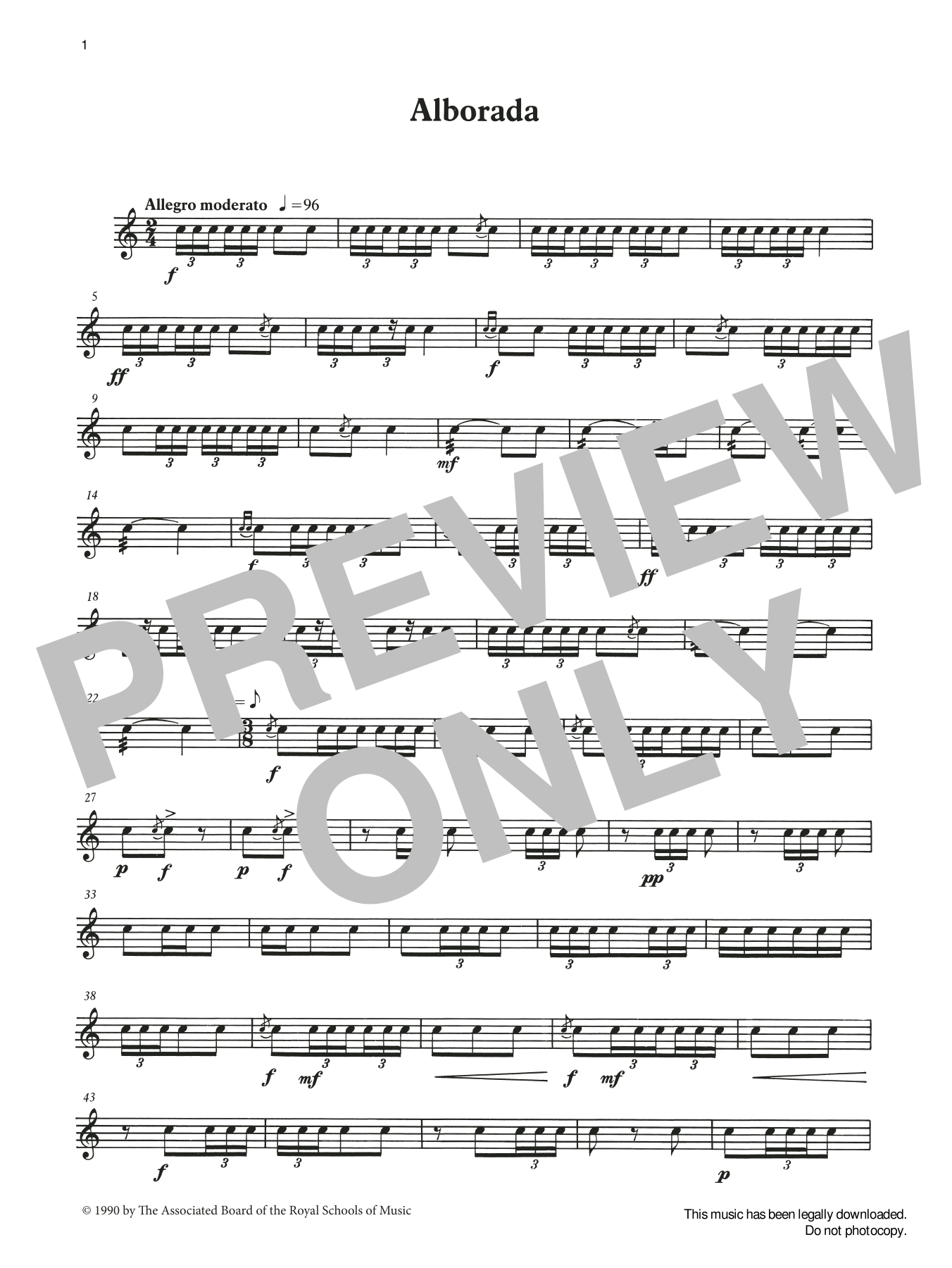 Ian Wright and Kevin Hathaway Alborada from Graded Music for Snare Drum, Book III sheet music, chords, lyrics - Printable PDF for Percussion Solo